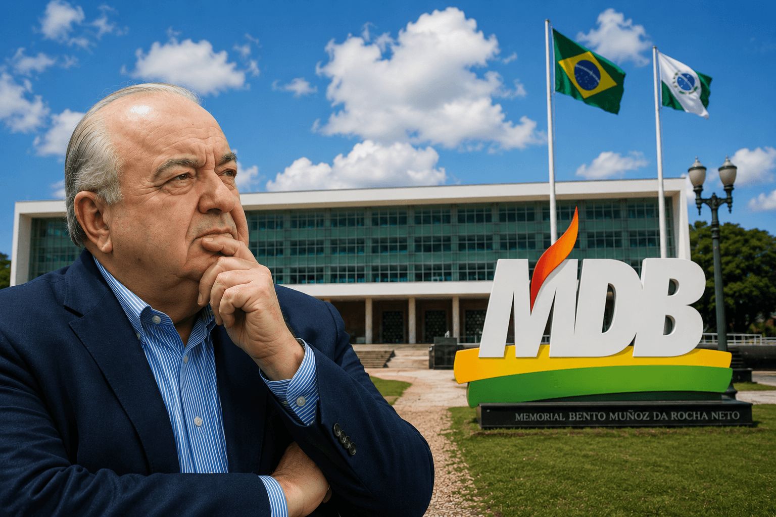 Tem fumaça no MDB. E onde há fumaça, a política costuma correr mais rápido que o fogo.