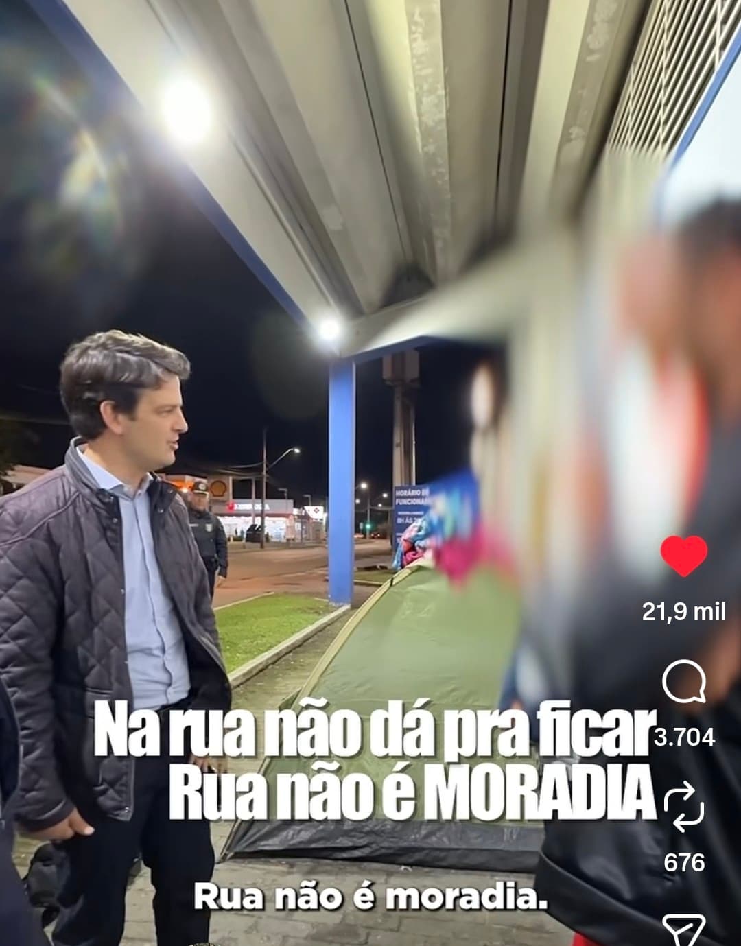 Eduardo Pimentel, moradores de rua e o risco político da exposição pública
