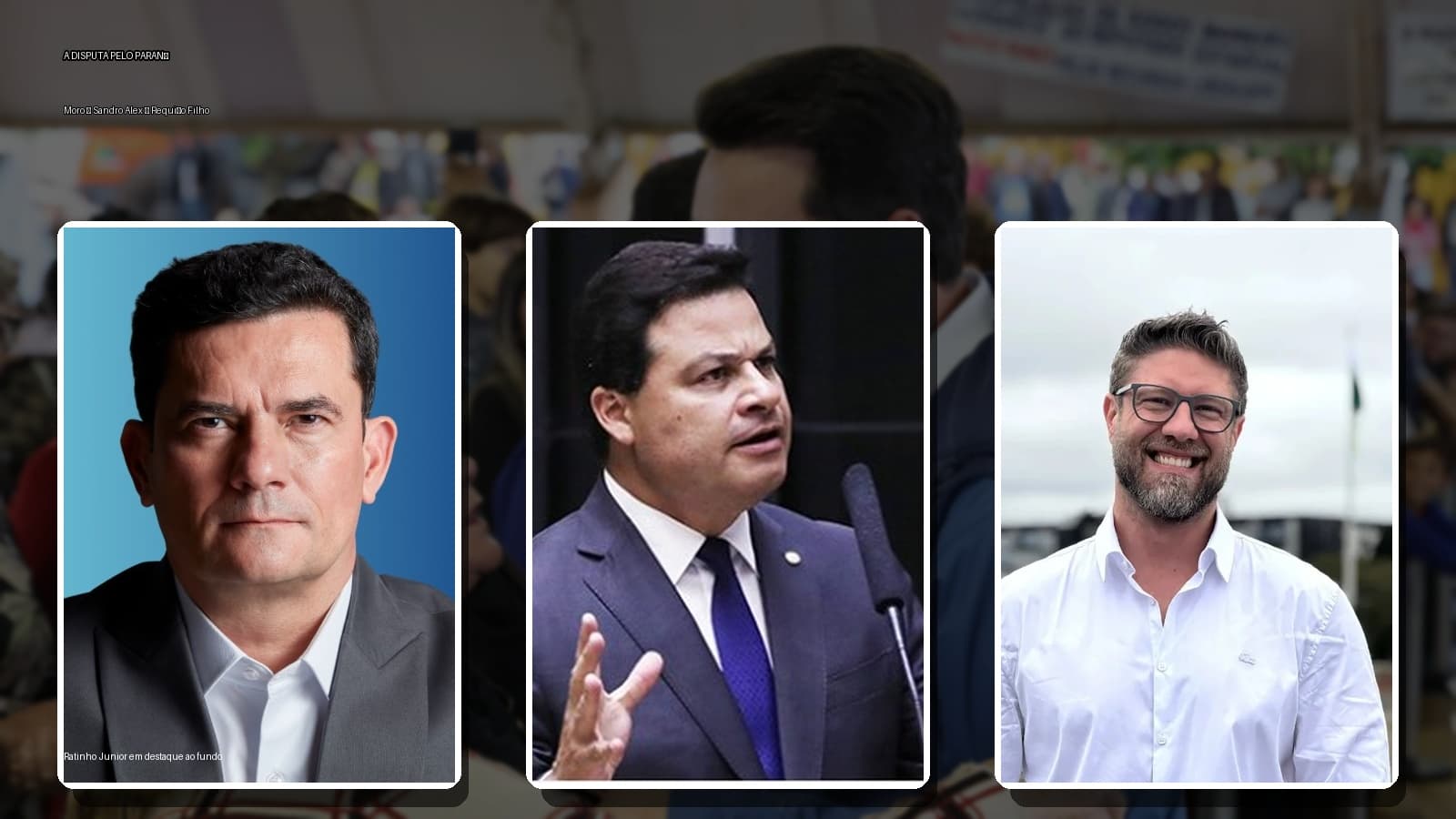 Sandro se consolida no segundo lugar e encosta em Moro: eleição começa a ganhar novo desenho