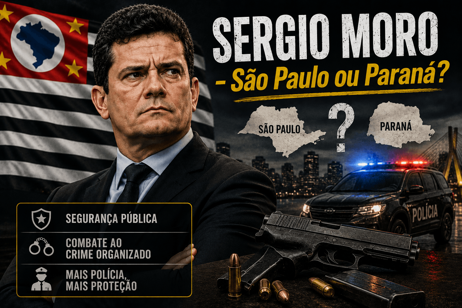 Moro quer ensinar o Paraná a combater o crime — mas continua olhando para fora do Estado