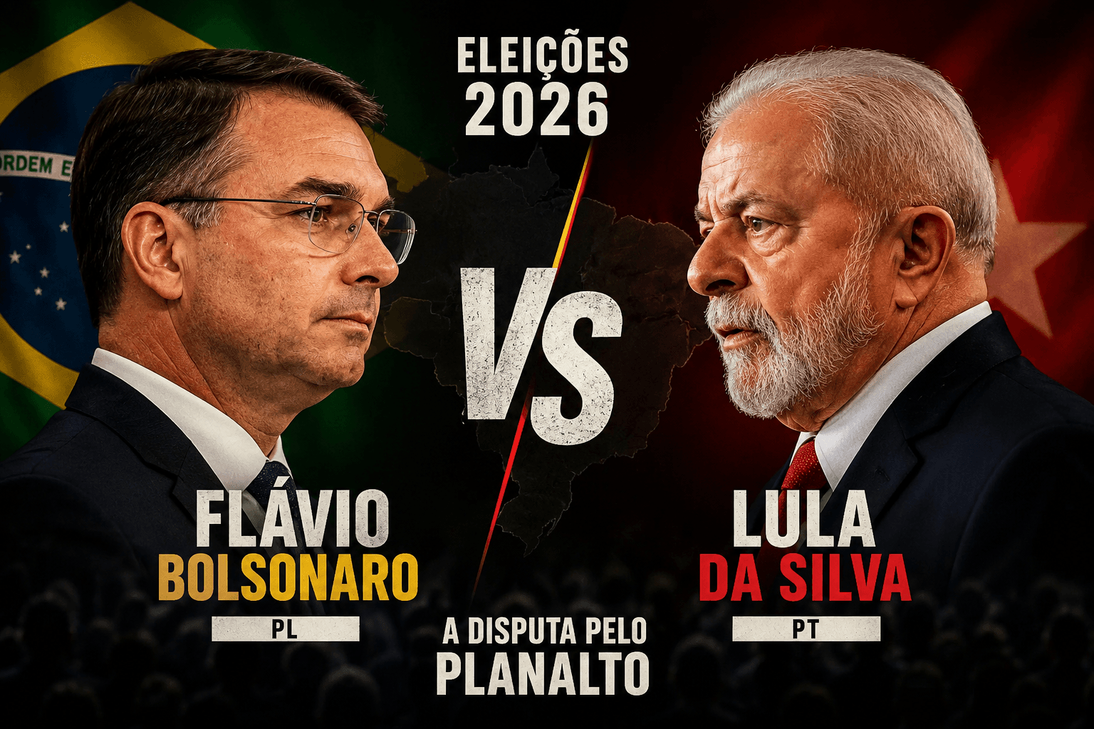 Lula mantém vantagem sobre Flávio Bolsonaro e disputa nacional pode influenciar a sucessão no Paraná
