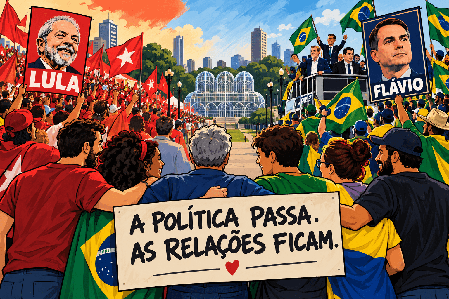Curitiba nas ruas: a política separa, as alianças mudam — mas a convivência precisa prevalecer