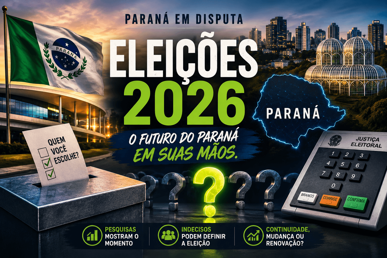 Pesquisa suspensa: Justiça vê indícios suficientes para barrar levantamento que contrariava cenário político do Paraná