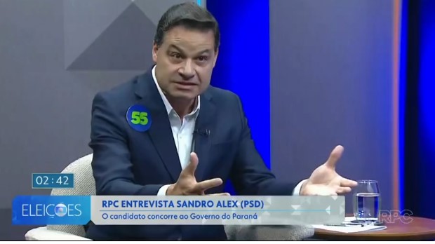 Sandro Alex se sai melhor que Moro na RPC e transforma entrevista em recado eleitoral