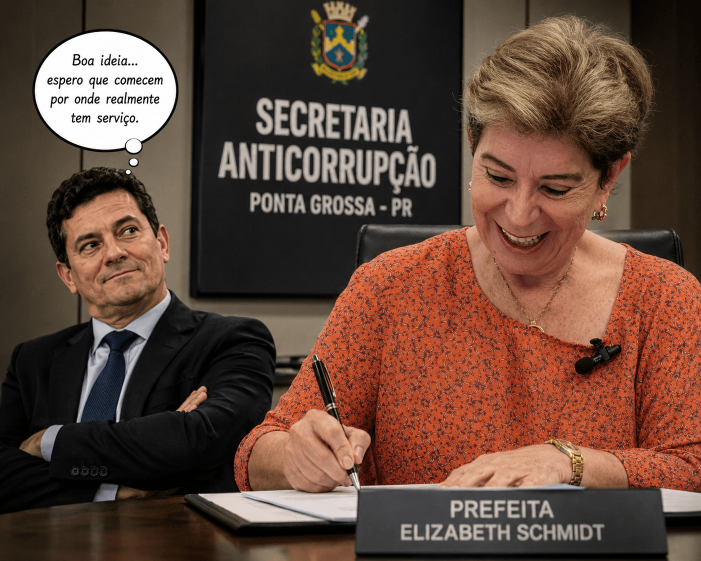 A Secretaria Municipal de Prevenção e combate a Corrupção de Ponta Grossa: Moro é aliado ou inimigo de Elizabeth?