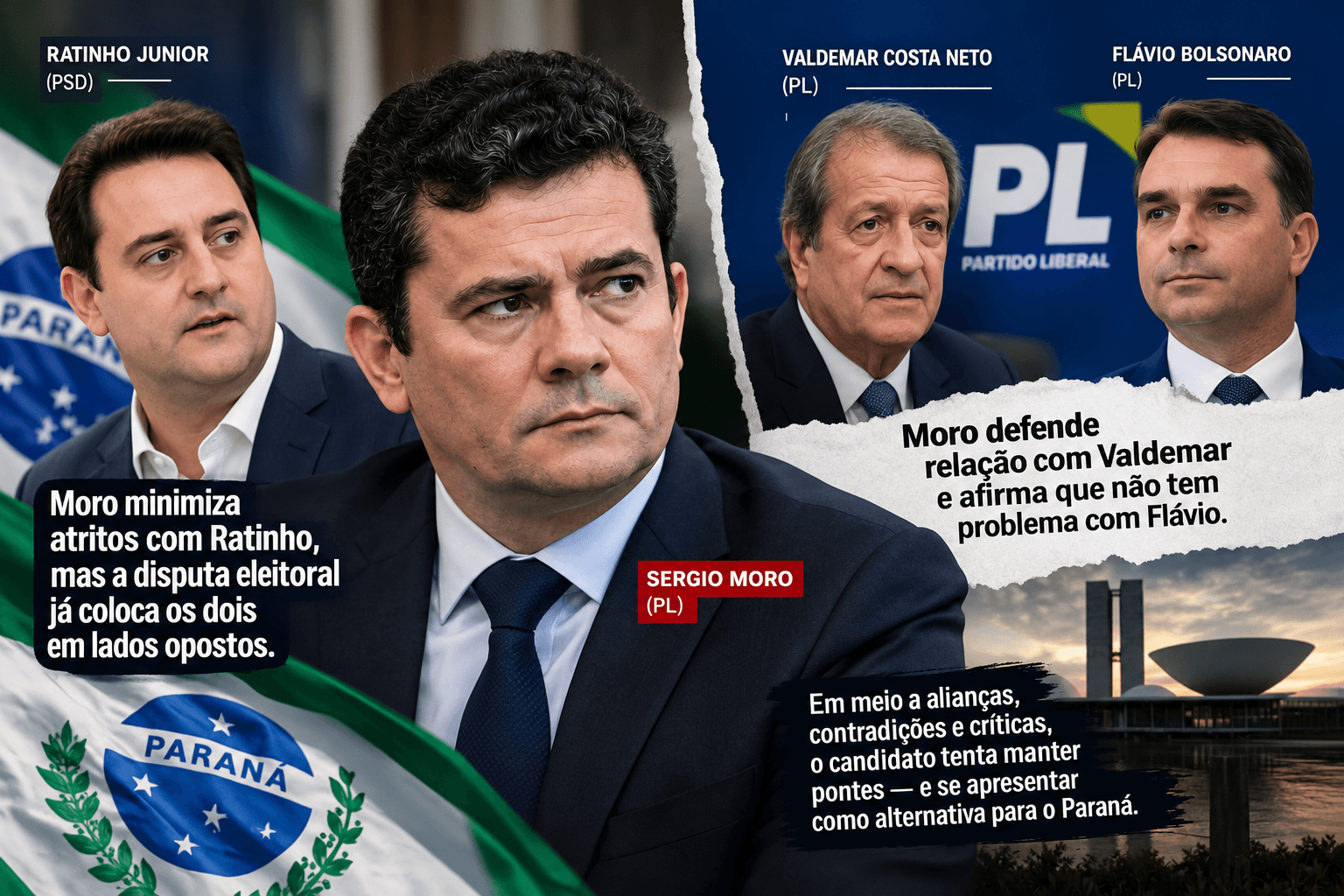 Moro tenta baixar o tom com Ratinho, mas disputa eleitoral expõe contradições