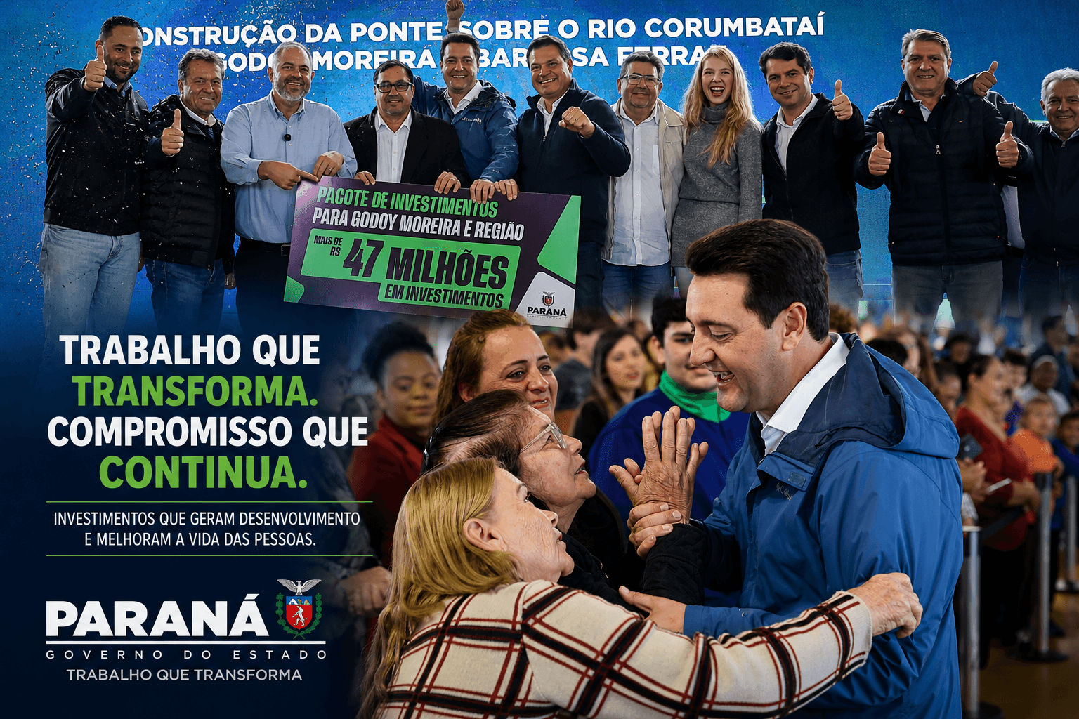 Ratinho Junior acelera o governo em ano eleitoral — e transforma gestão em ativo político para Sandro Alex